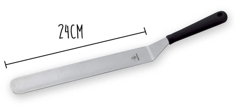 Spatule coudée flexible professionnelle MATFER acier inox 24cm