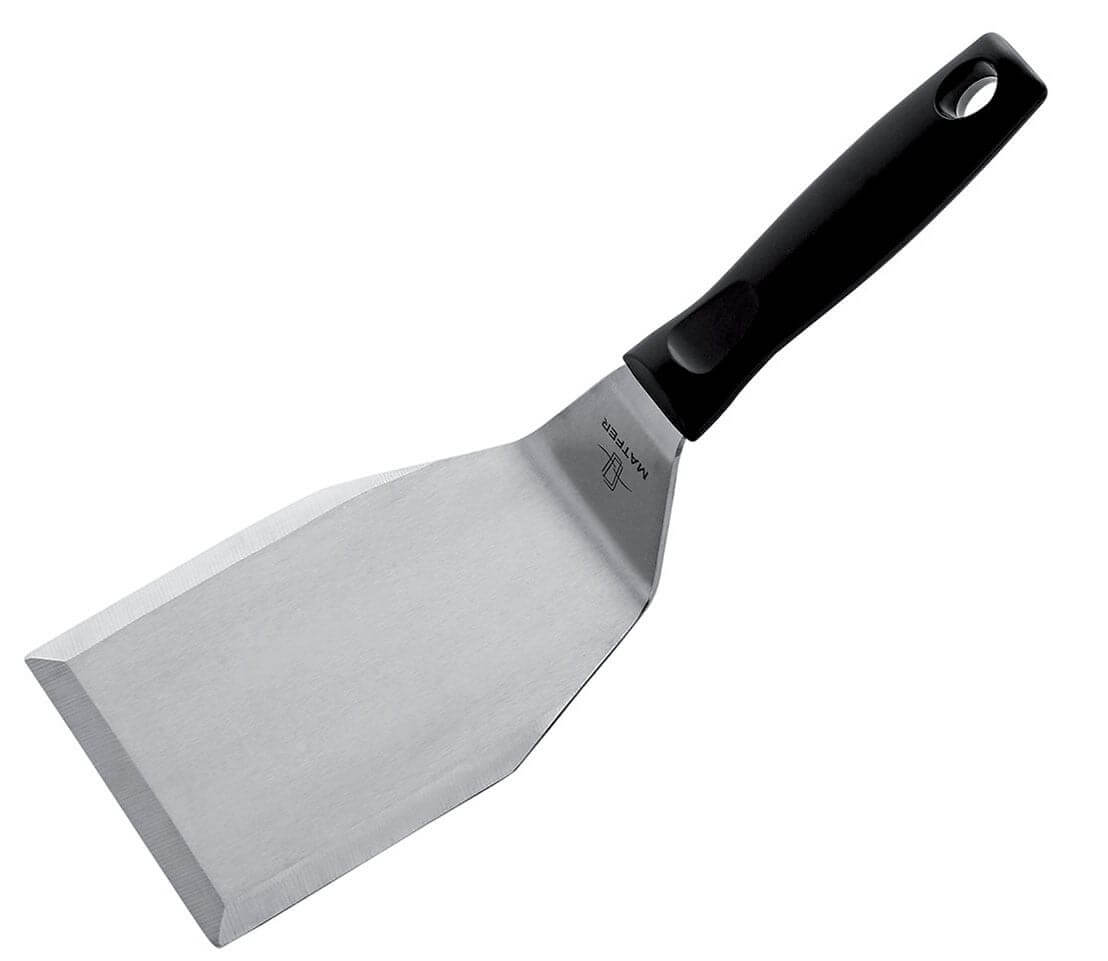 Pelle à hamburger professionnelle Matfer lame épaisse 15cm acier inox