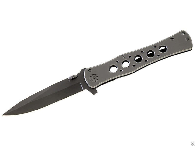 Couteau pliant Herbertz 227815 manche métal à trous 15cm