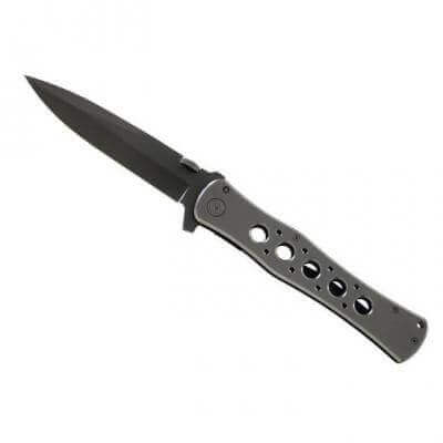 Couteau pliant Herbertz 227815 manche métal à trous 15cm