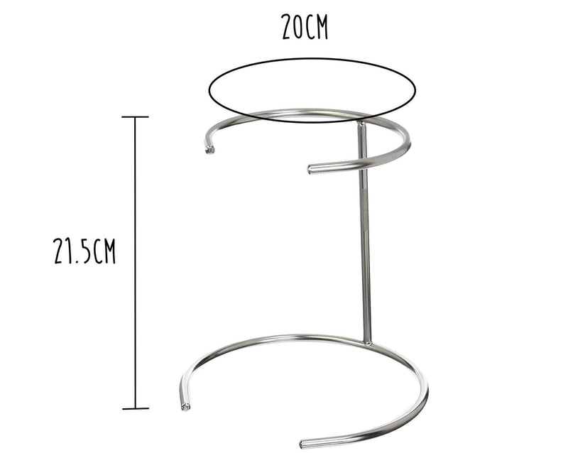 Pied support chromé universel Matfer pour chinois et passe-sauce - Diamètre 20cm