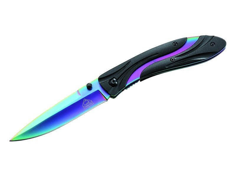 Couteau pliant Puma-Tec 306911 arc-en-ciel manche 11cm