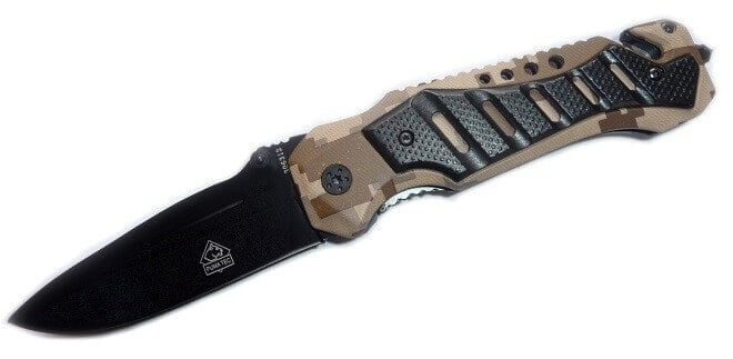 Couteau pliant Puma Tec 306312 manche alu camouflage 12cm