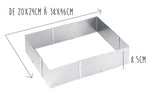 Cadre à gâteaux extensible Gefu Uno hauteur 8.5cm