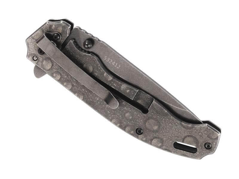 Couteau pliant Herbertz Top Collection 532412 manche 12cm gouttes stonewashed + coffret