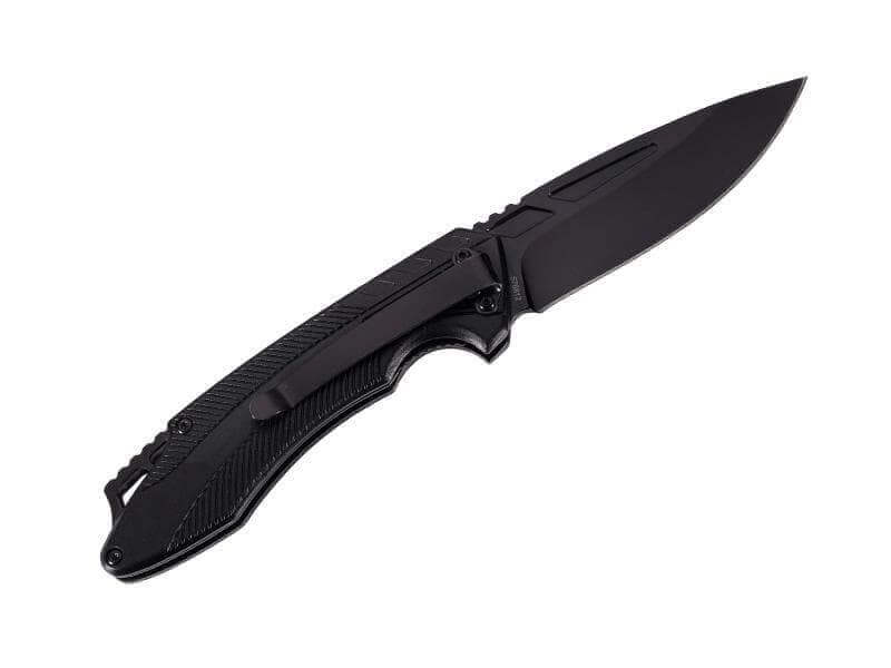 Couteau pliant Herbertz 576812 manche alu rouge/noir 12cm
