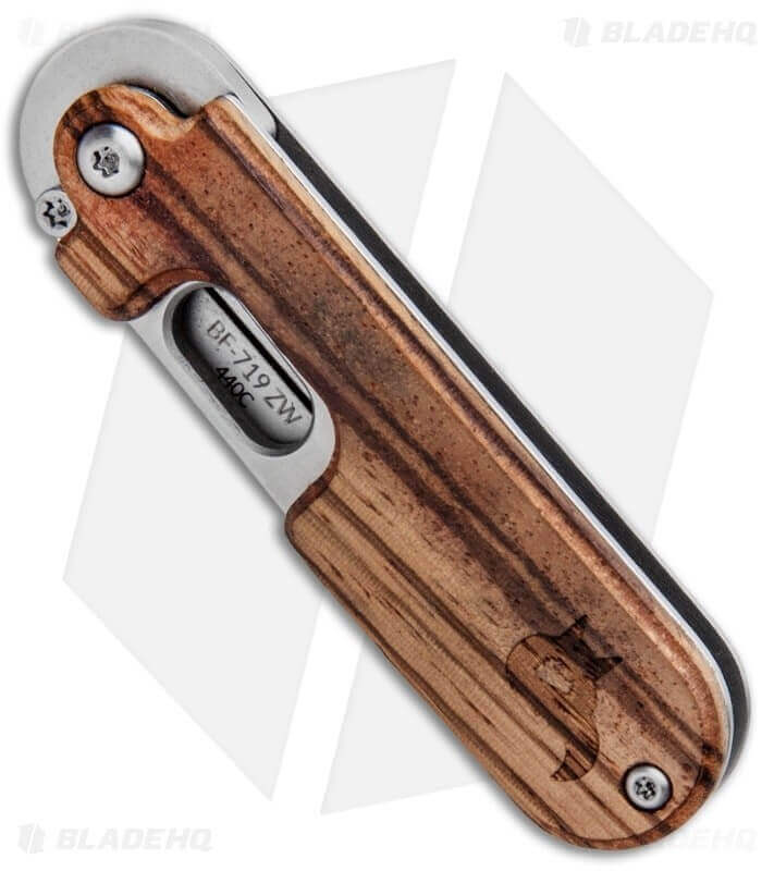 Couteau pliant Black Fox BF719ZW Bean Gen 2 bois zébra 7,5cm