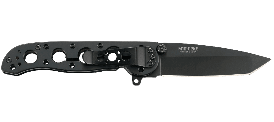 Couteau pliant CRKT M16-02KS noir manche à trous 10,9cm