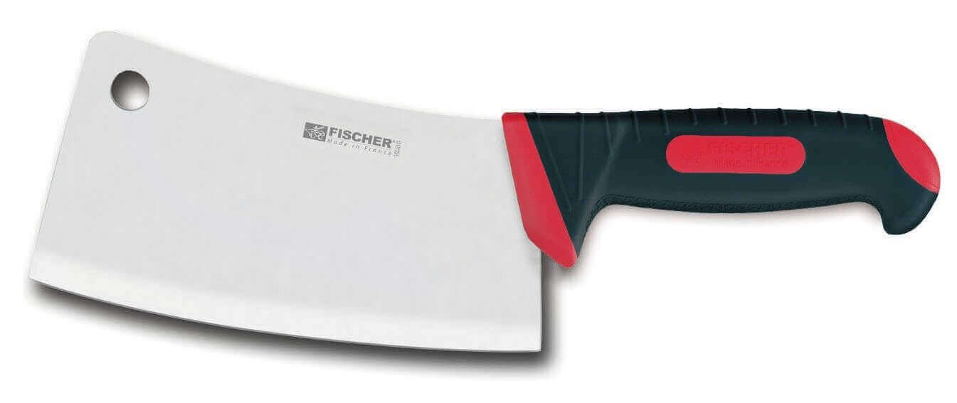 Hachoir de boucher Fischer lame 22cm manche bi-matière