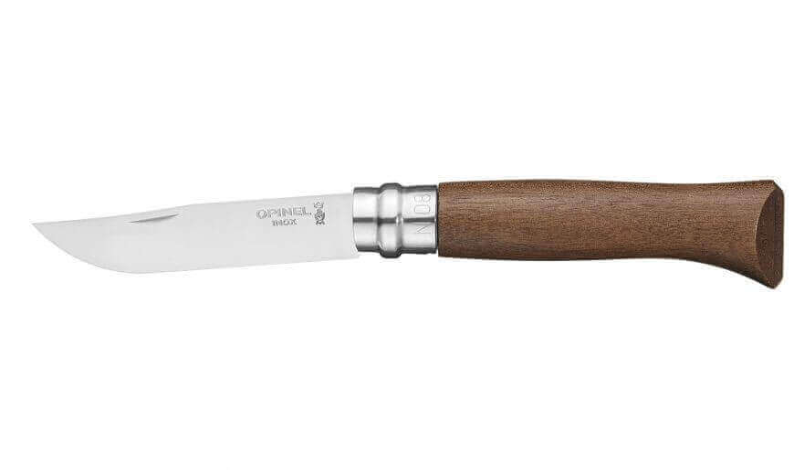 Couteau opinel tradition Luxe n°08 lame 8,5cm virole tournante manche noyer