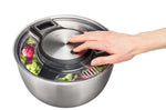 Essoreuse à salade Gefu Speedwing acier inox avec cordon