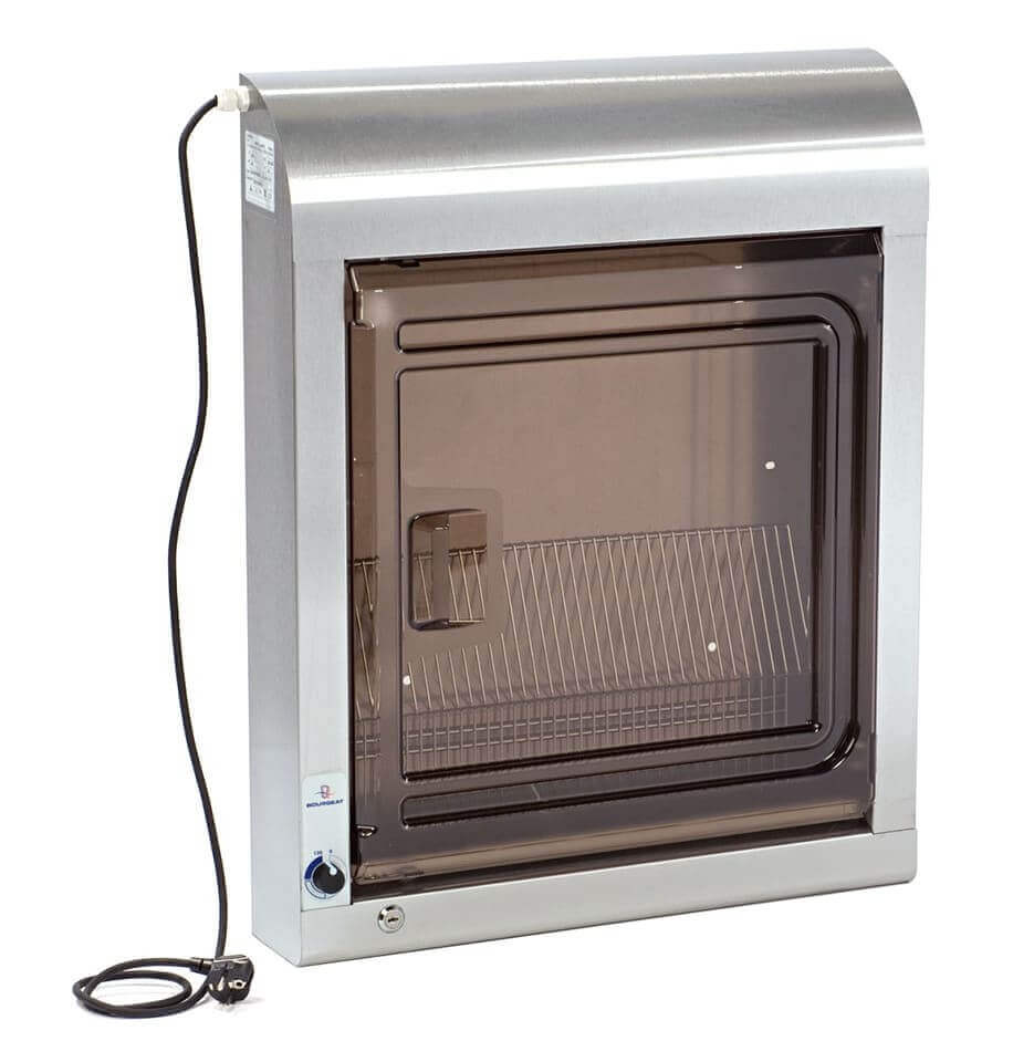 Armoire de décontamination Matfer pour matériel professionnel panier inox - 20 places - Avec serrure