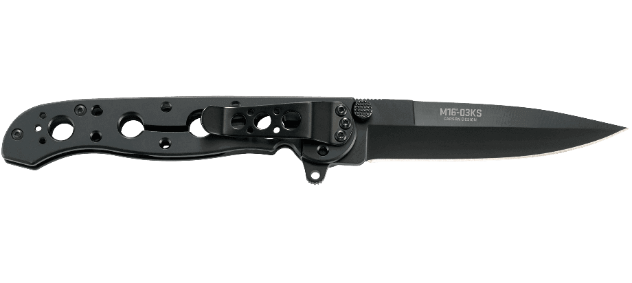 Couteau pliant CRKT M16-03KS noir manche à trous 11,8cm