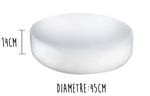 Billot de boucher Matfer en PEHD 500 - Diamètre 45cm - Blanc