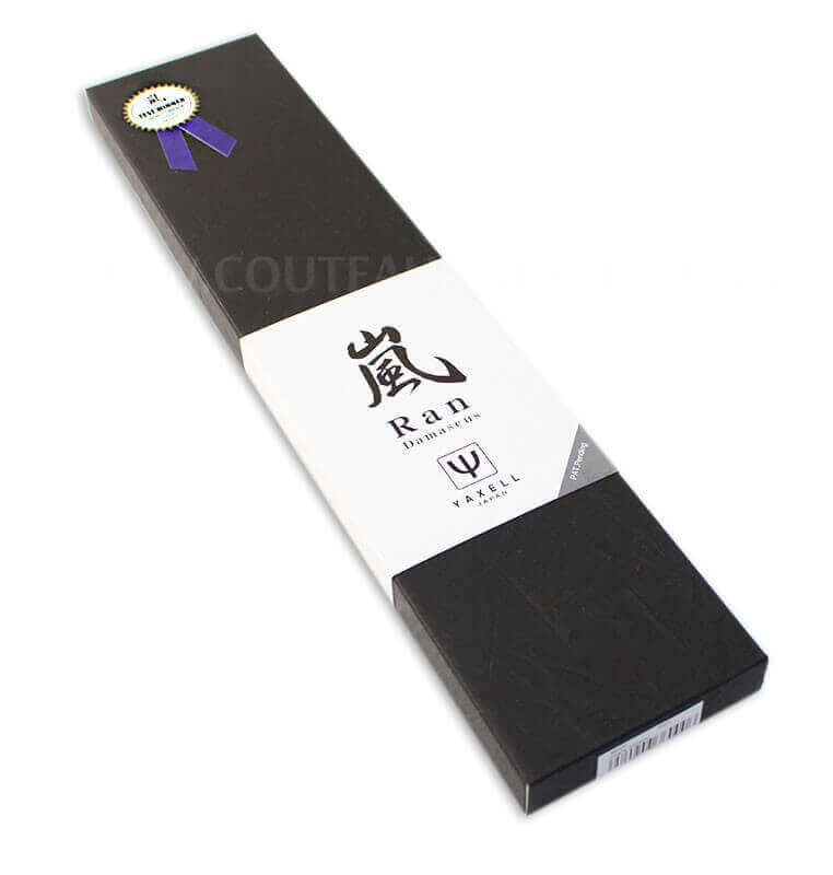 Couteau Santoku japonais Yaxell RAN lame 12.5cm damas 69 couches