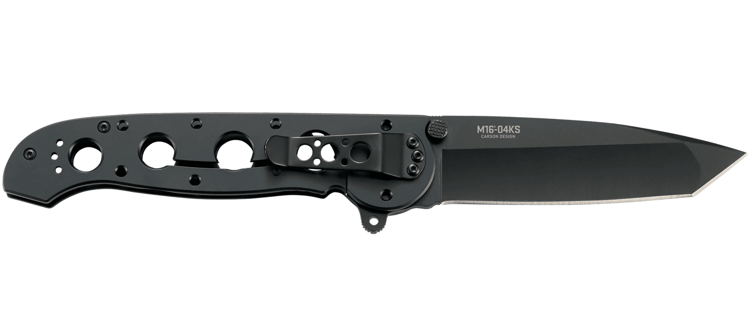 Couteau pliant CRKT M16-04KS noir manche à trous 13,6cm