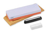 Pierre à aiguiser japonaise Yaxell grains 3000/8000 + 3 accessoires