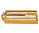 Couteau à pain sur socle claie amovible lame 25cm inox