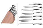 Bloc en bois Berghoff Essentials 6 couteaux + 1 fusil à aiguiser