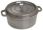 Cocotte ronde en fonte émaillée STAUB gris graphite