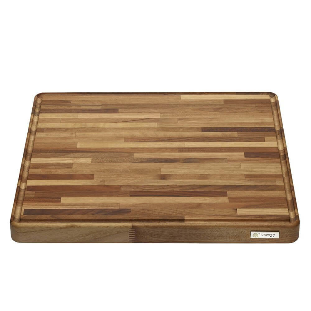 Planche à découper Legnoart en noyer Grand Gourmand avec rigole - L