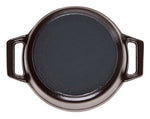 Cocotte ronde en fonte émaillée STAUB noir mat