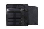 Trousse vide CHEF ROLL haut de gamme pour 10 couteaux et ustensiles - Noir
