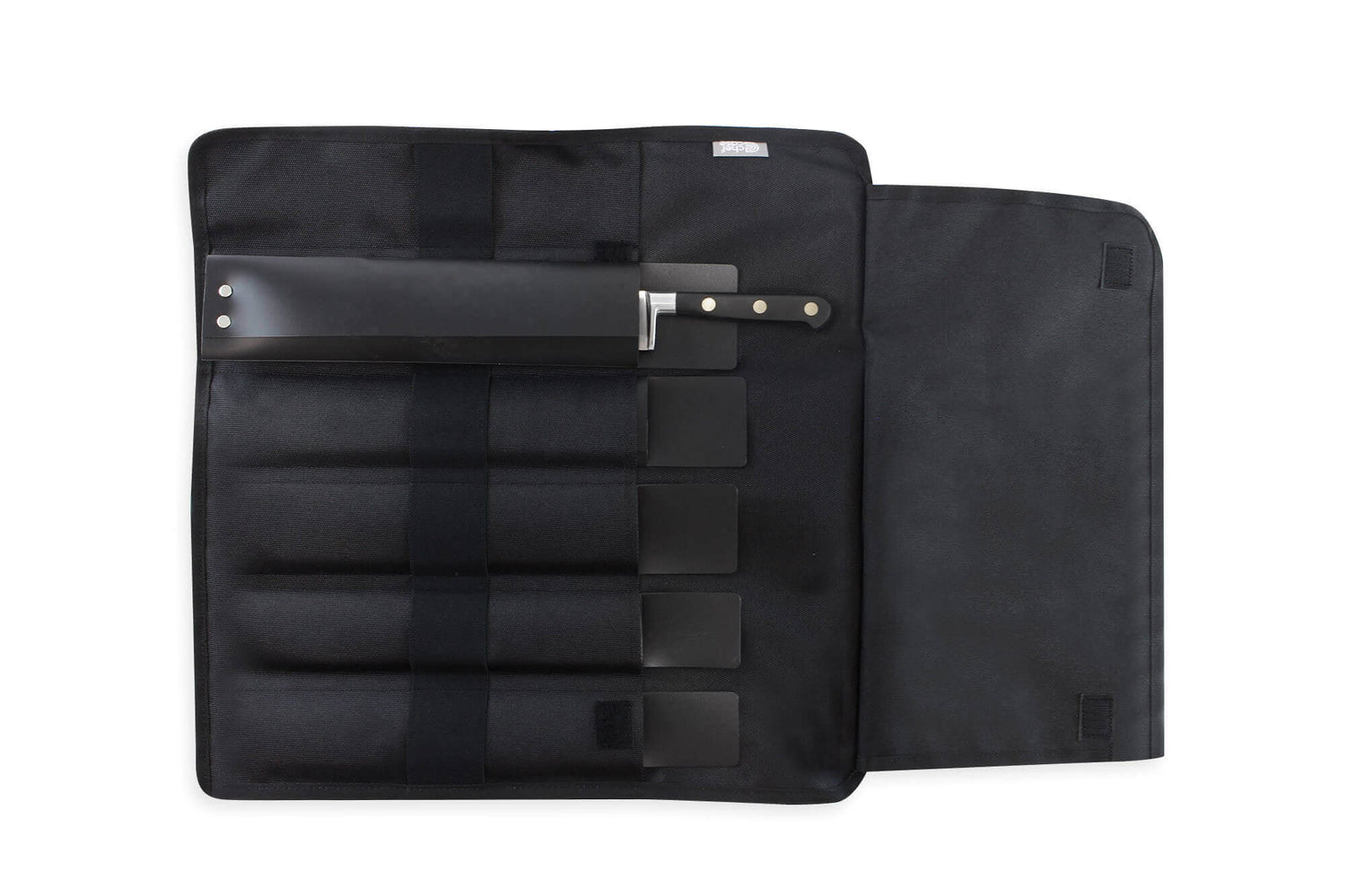 Trousse vide CHEF ROLL haut de gamme pour 10 couteaux et ustensiles - Noir