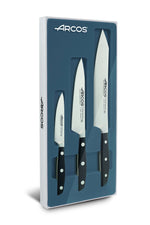 Coffret 3 couteaux forgés Arcos Manhattan tranchant extrême
