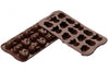 Moule à chocolat silicone Silikomart Easy Choc spécial Noël 214X106 mm - 15 sujets de Noël