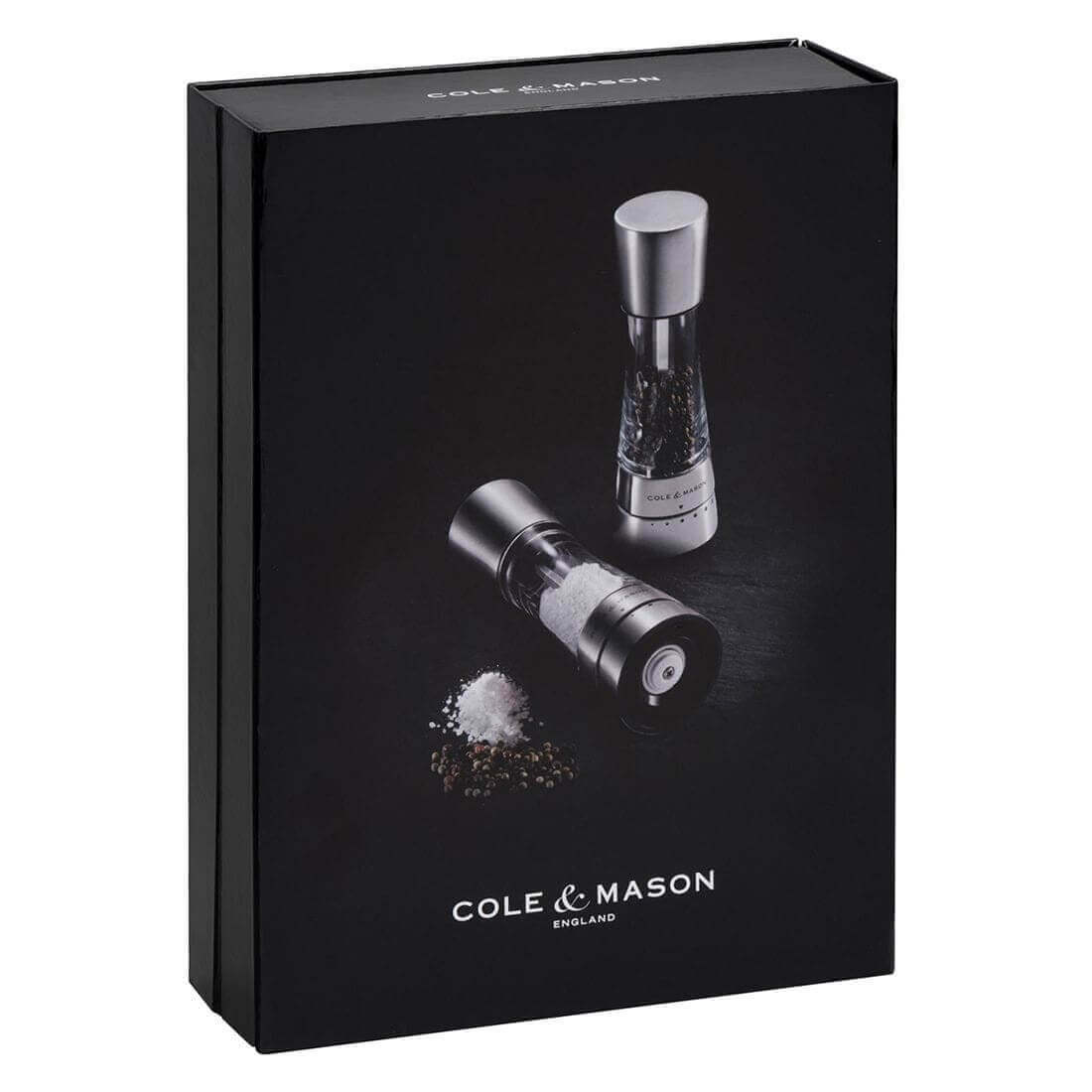 Coffret de 2 moulins sel/poivre Derwent Cole & Mason 19cm - Inox