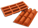 Moule en silicone professionnel Silikomart Silicon Flex 9 bûchettes 300 x 175mm