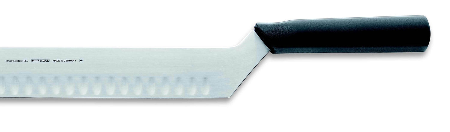Couteau à fromage professionel 2 manches lame alvéolée 30cm DICK acier inox