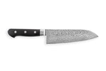 Couteau santoku japonais artisanal Yoshihiro VG10 damas 33 couches 16.5cm