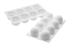Moule en silicone professionnel Silikomart 8 truffes 62 x 52mm