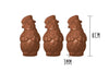 Plaque de 3 moules à chocolat - Bonhomme de neige 8cm