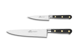 Coffret couteaux SABATIER Idéal Laiton Office 10cm + Chef 20cm