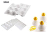 Moule 6 fragrances Silikomart en silicone blanc