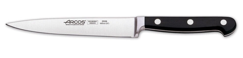 Bloc bois Arcos CLASICA 5 couteaux forgés + 2 accessoires