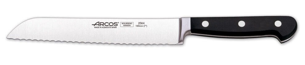 Bloc bois Arcos CLASICA 5 couteaux forgés + 2 accessoires
