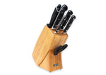 Bloc bois Arcos CLASICA 5 couteaux forgés + 2 accessoires