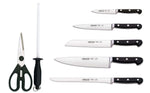 Bloc bois Arcos CLASICA 5 couteaux forgés + 2 accessoires