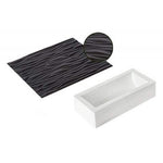 Kit moule à bûche 250 x 90mm + tapis de décor Silikomart - Faux bois