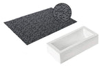 Kit moule à bûche 250 x 90mm + tapis de décor Silikomart - Arabesque