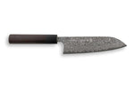 Couteau santoku japonais artisanal Yoshimi Kato 16.5cm VG10 Nickel Damascus