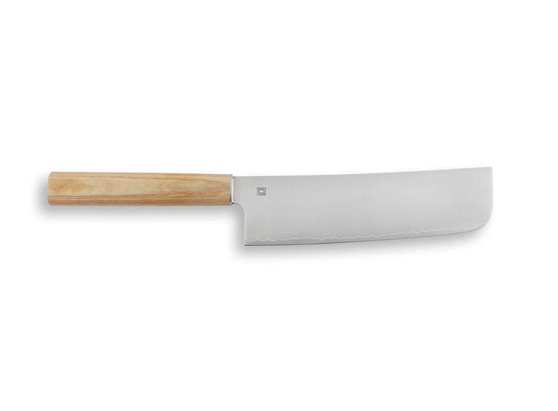 Couteau nakiri japonais Shizu Hamono Yuri 17.5cm manche clair