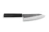 Couteau santoku japonais Shizu Hamono Yamato martelé 16cm manche sombre
