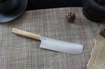 Couteau nakiri japonais Shizu Hamono Yuri 17.5cm manche clair