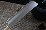 Couteau nakiri japonais Shizu Hamono Yuri 17.5cm manche clair