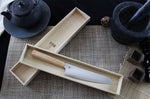 Couteau santoku japonais Shizu Hamono Yuri 18cm manche clair